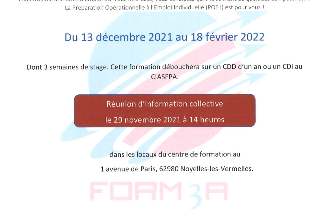 FORMATION POE I