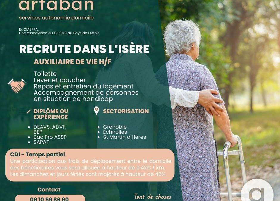 artaban recrute dans l’Isère